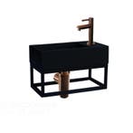 Sani Royal Fontein Frame Mat Zwart Quartz Brons, Tuin en Terras, Nieuw