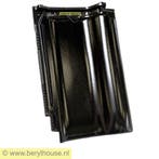 € 14,95 per m2 Gebakken dakpannen: FD 10 zwart mat verglaasd, Steen of Klei, Verzenden, Zwart, Nieuw