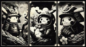 Æ (XX-XXI) - (Set of 3) “Pikachu no Bushid” (2025) –, Nieuw