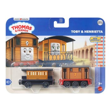 Thomas de Trein Toby en Henrietta Deluxe Metal 2026 - nieuw, Kinderen en Baby's, Verzenden, Nieuw