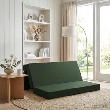 vidaXL Vouwbare Bankbed 200 x 67 x 45 cm Donkergroen, Verzenden, Nieuw