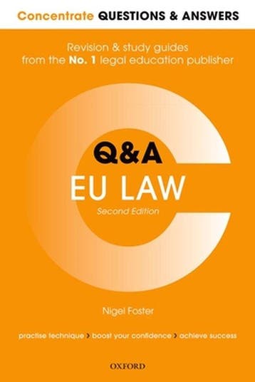 Concentrate Questions and Answers EU Law - Nigel Foster, Verzenden, Gelezen, Nigel Foster