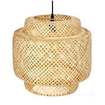 BOHO hanglamp BONN Ø30cm Naturel Bamboe - Kobi Design, Ophalen of Verzenden, Nieuw