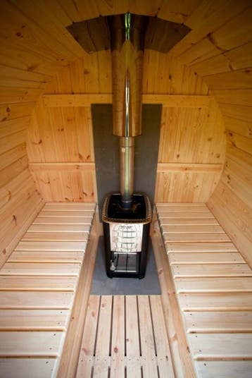 Buiten Sauna - Yukon Cedar Barrelsauna 200, Verzenden, Nieuw