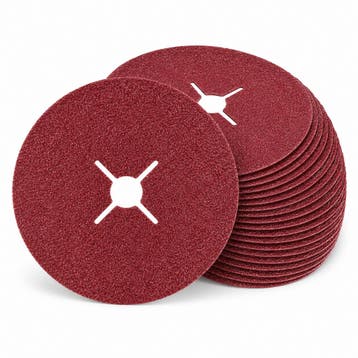 Flexovit FJ370 fiberschuurschijf 180 mm K120 - 25 stuks, Verzenden, Nieuw