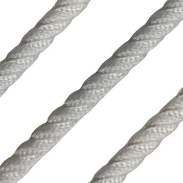 10mm Landvast & Ankerlijn 3-Strengs Polyester Wit, Ophalen of Verzenden, Nieuw