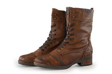 Mustang Veterboots in maat 45 Cognac, Overige kleuren, Verzenden, Overige typen, Zo goed als nieuw