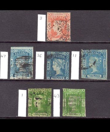 Britse Gemenebest - Australië (NSW) 1851-1855 - Een lot van, Gestempeld