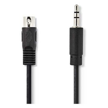 Din naar jack 3.5 mm kabel | M  M | Nedis | 2 meter, Verzenden, Nieuw