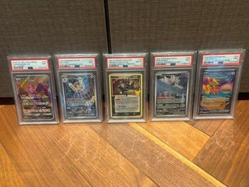 Pokémon - 5 Graded card - PSA, Nieuw