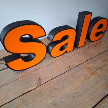 Nieuwe LED Doosletters - Stel zelf de letters samen, Nieuw, Lichtbak of (neon) lamp