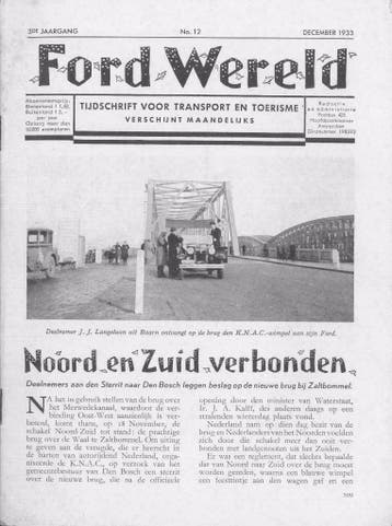 1933 Ford Wereld Magazine Nummer 12 Ford V8, Boeken, Verzenden, Gelezen