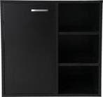 2dekans | Wastafel onderkast - badkamermeubel - zwart, Ophalen of Verzenden, Zo goed als nieuw