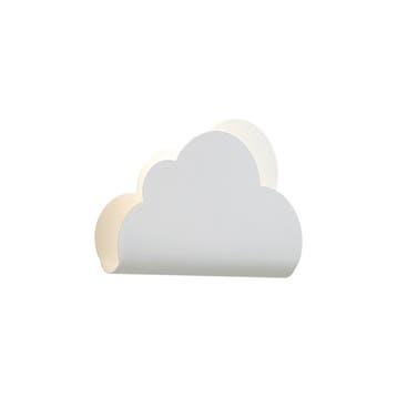 Kinder wandlamp wit wolk met zon - Cloudy, Verzenden, Nieuw, Metaal
