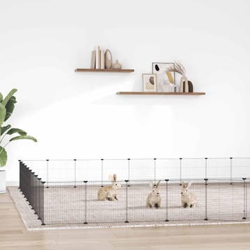 vidaXL Huisdierenkooi met deur 36 panelen 315x315x35 cm, Verzenden, Nieuw
