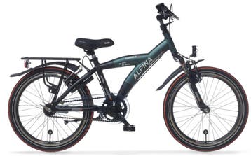 Alpina Yabber jongensfiets 22 Pine Green Matt - Vivid Black, Verzenden, Nieuw