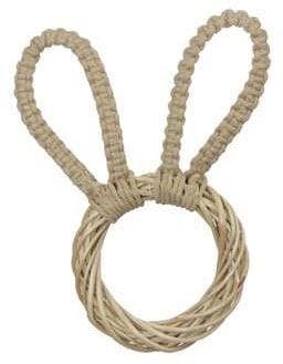 Haas hanger Kop met koord Oren Beige 10x19,5 cm per stuk, Ophalen of Verzenden, Nieuw