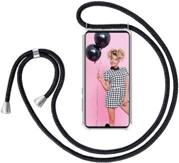 Huawei P30 Lite Crossbody Transparant TPU Hoesje met Koord, Ophalen of Verzenden, Nieuw