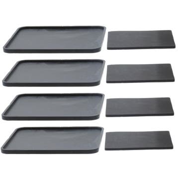 Set anti-slip bodems en schuimplaatjes ZWART, Diversen, Verpleegmiddelen, Ophalen of Verzenden, Nieuw