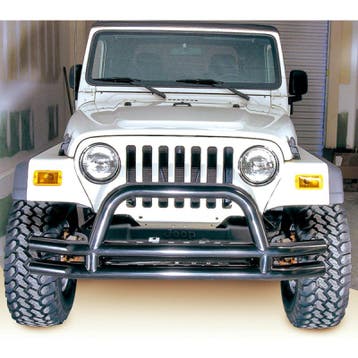 Rugged Ridge 3-In Dbl Tube Front Bumper w/ Hoop 76-06 CJ /, Auto-onderdelen, Ophalen of Verzenden, Nieuw