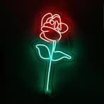 Roos Neon Bord Trouwerij Liefde Bloem Lamp LED 55cm, Verzenden, Nieuw