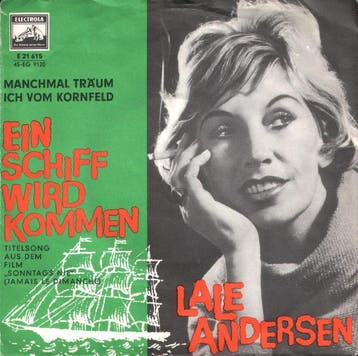 vinyl single 7 inch - Lale Andersen - Ein Schiff Wird Kommen, Verzenden, Zo goed als nieuw, 7 inch, Pop