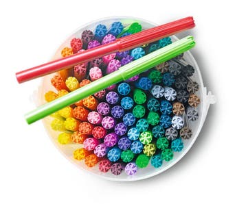 HEMA Viltstiften emmer - 100 stuks, Verzenden, Nieuw