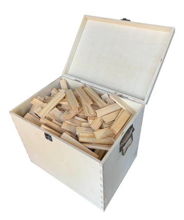 PlayBrix bouwstenen/bouwplankjes 500st in ruime kist, Nieuw!, Kinderen en Baby's, Ophalen of Verzenden, Nieuw, Overige typen