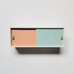 Kabinet - Hout, Resopal - Trapeziumvormige kastjes uit de