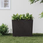vidaXL Plantenbak met uitneembare bak rattan-look 12/44 L PP, Verzenden, Nieuw, Kunststof, Minder dan 60 cm