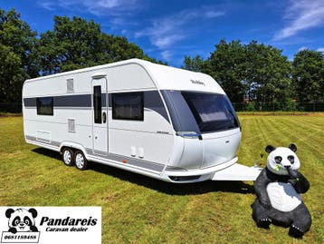 Hobby 660 WFC Prestige MOVER + VOORTENT + BOILER ELEKTR./GAS, Omvormbare zithoek, Rondzit, Hobby, 6 tot 7 meter