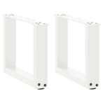 Salontafelpoten U-vorm | Staal Wit | Retourdeal 29% Korting, Tafelpoot, Minder dan 50 cm, Nieuw, Minder dan 50 cm