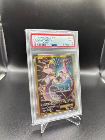Pokémon - 1 Graded card - Mewtwo EX 103 Full art - PSA 9 -, Nieuw