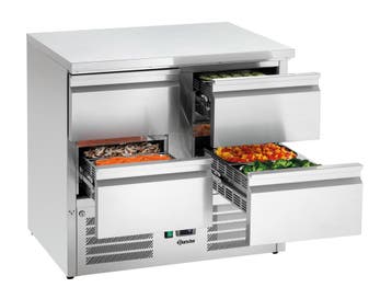 Bartscher Koelwerkbank | 260L | 4 Laden | 0°C/+10°C | Geforc, Ophalen of Verzenden, Nieuw