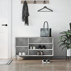 vidaXL Schoenenkast 102x36x60 cm bewerkt hout betongrijs, Verzenden, Nieuw