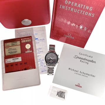 Omega Speedmaster Racing Michael Schumacher Ltd. 3529.5..., Ophalen of Verzenden, Gebruikt, Staal, Overige merken