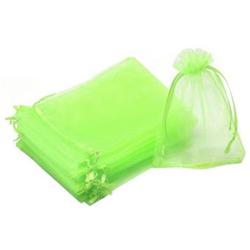 Organza Zakjes - 10x15 cm - Lichtgroen - 50 Stuks -, Verzenden, Nieuw