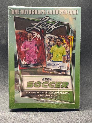 2024 Leaf Leaf 2024 Soccer Lionel Messi, Endrick Gesigneerde, Nieuw