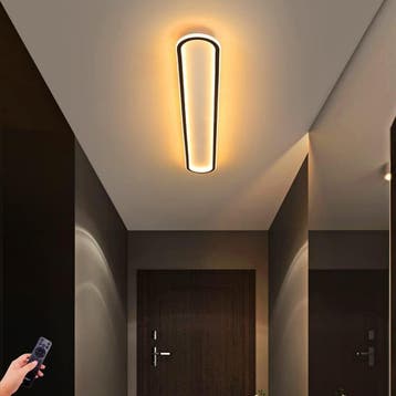 Design LED Plafondlamp Zwart | Tweedekansje | OP=OP, Ophalen of Verzenden, Nieuw, Metaal