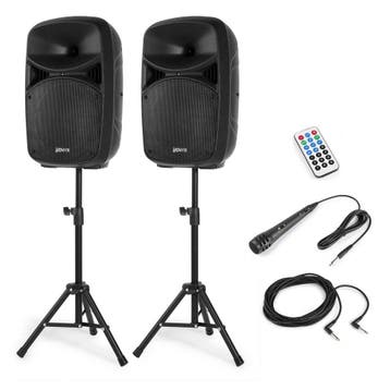 VONYX VPS102A 600W Actieve Speakerset met Bluetooth, USB/SD, Ophalen of Verzenden, Nieuw