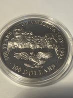 Cookeilanden. 100 Dollars 1991 Mount Rushmore - 5 oz