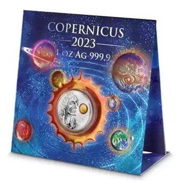 Malta. 5 Euro 2023 Copernicus – 1 oz Silver Coin (.999) BU –