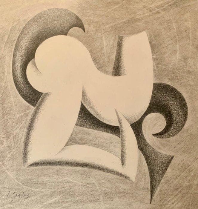 Joseph Salas Martinez (1949) - Composition, Antiek en Kunst, Kunst | Schilderijen | Klassiek