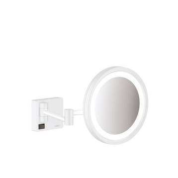 Scheerspiegel AddStoris HansGrohe Met LED Licht Mat Wit, Ophalen of Verzenden, Nieuw