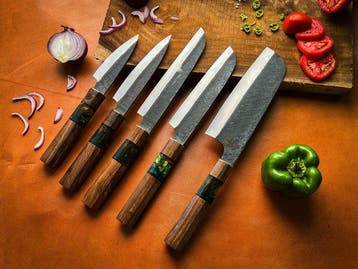 Keukenmes - Kitchen knife set - Keukenmes. Koksmes.