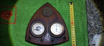 barostar conduite mesure Wheel barometer - Hout