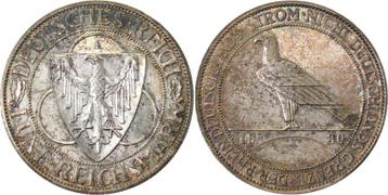 5 Reichsmark Duitsland 5 Mark Rheinlands-raeumung 1930 A..., Verzenden