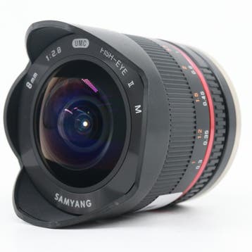Samyang 8mm f/2.8 Fisheye II Canon EF-M, Verzenden, Gebruikt