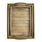 dienblad mango hout rechthoek 45/40/36 x 35/30/25 x 4cm (set, Huis en Inrichting, Verzenden, Nieuw