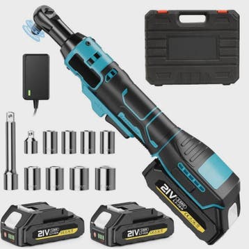 Krachtige 21V Accu Ratel Sleutel Set - 100Nm Koppel, Borstel, Verzenden, Nieuw